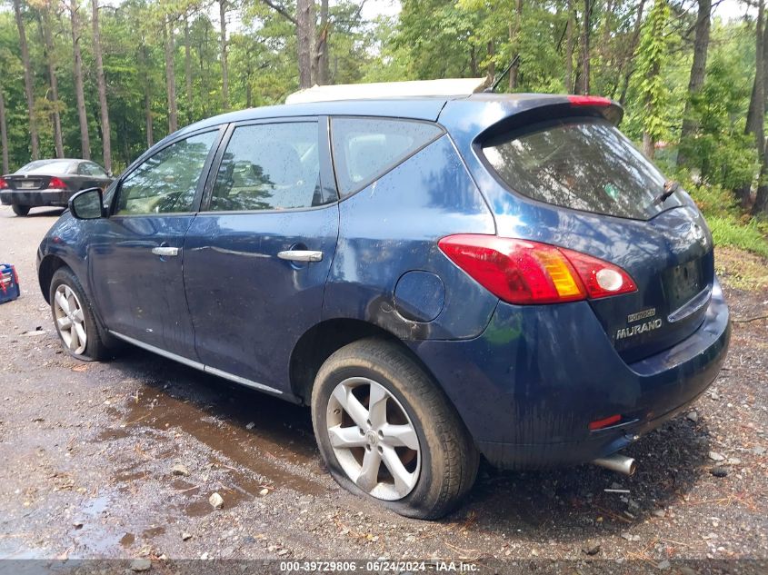 2009 Nissan Murano S VIN: JN8AZ18W29W103234 Lot: 39729806