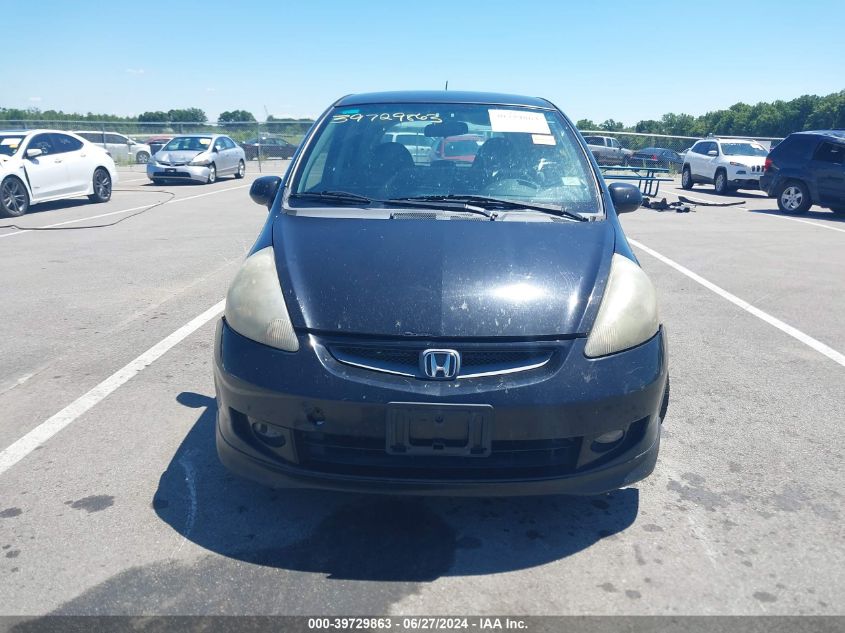 2007 Honda Fit S VIN: JHMGD38627S015786 Lot: 39729863