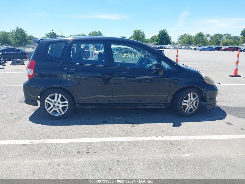 2007 Honda Fit S VIN: JHMGD38627S015786 Lot: 39729863