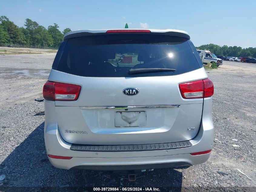 2015 Kia Sedona Lx VIN: KNDMB5C1XF6023806 Lot: 39729884