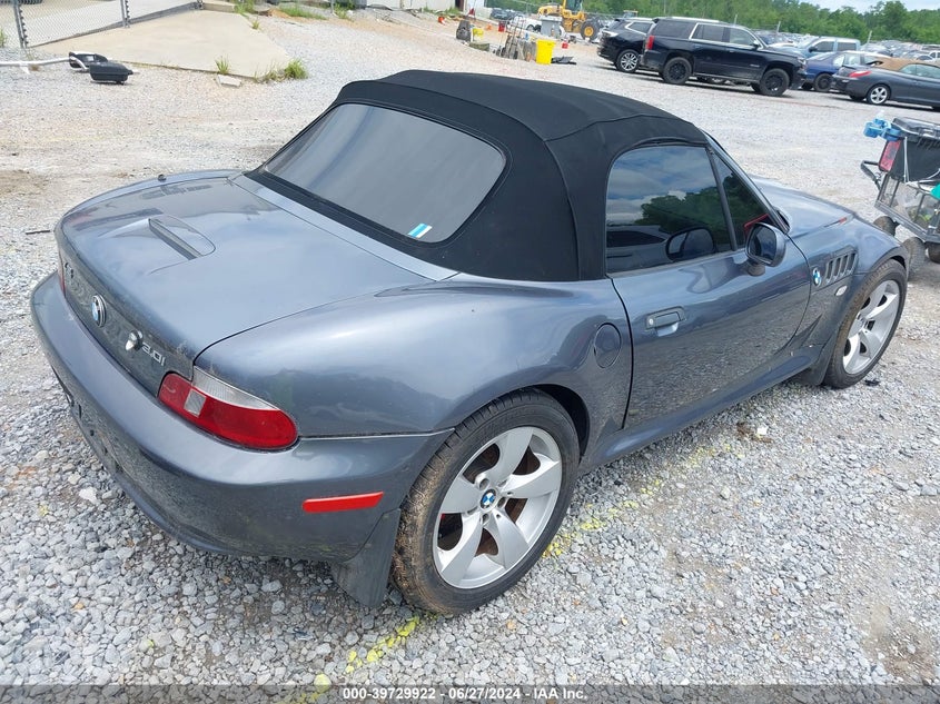 2000 BMW Z3 2.8 VIN: 4USCH3344YLF42070 Lot: 39729922