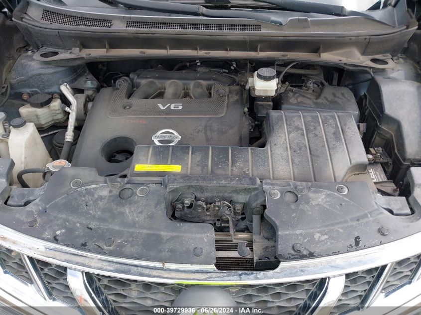 2013 Nissan Murano Sl VIN: JN8AZ1MW3DW315316 Lot: 39729936