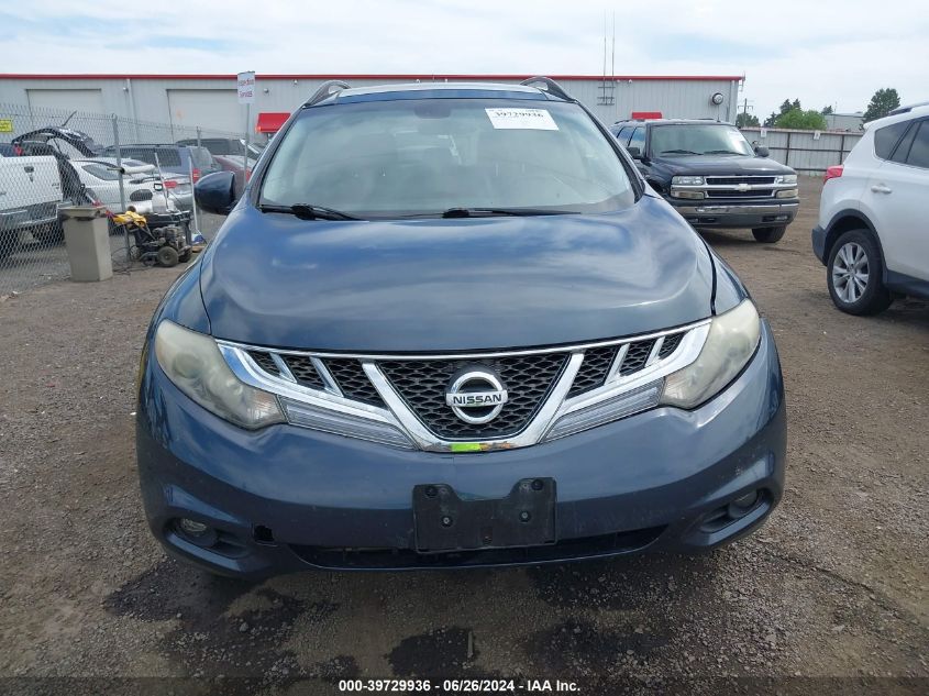 2013 Nissan Murano Sl VIN: JN8AZ1MW3DW315316 Lot: 39729936