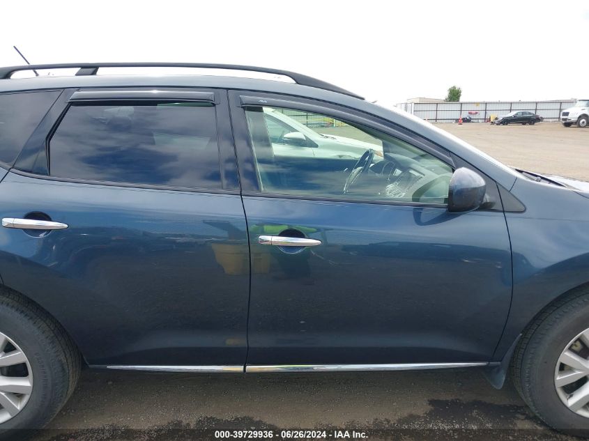 2013 Nissan Murano Sl VIN: JN8AZ1MW3DW315316 Lot: 39729936