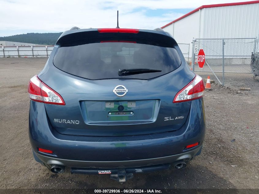 2013 Nissan Murano Sl VIN: JN8AZ1MW3DW315316 Lot: 39729936