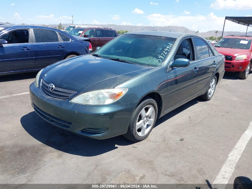 2003 Toyota Camry Le VIN: JTDBE32K530160275 Lot: 39729961