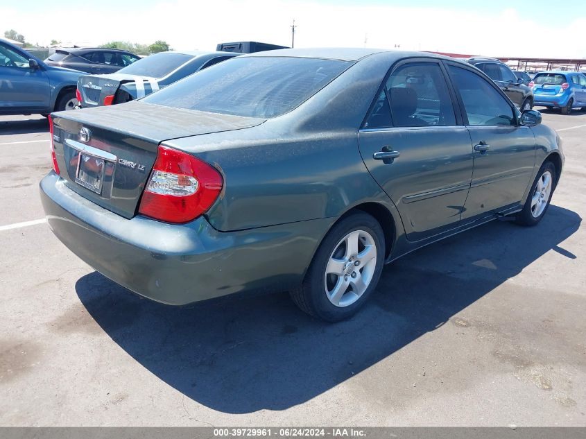 2003 Toyota Camry Le VIN: JTDBE32K530160275 Lot: 39729961