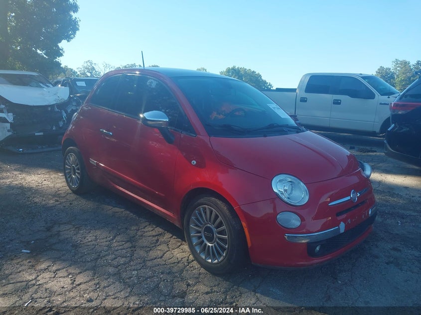 2013 Fiat 500 Lounge VIN: 3C3CFFCR4DT562957 Lot: 39729985