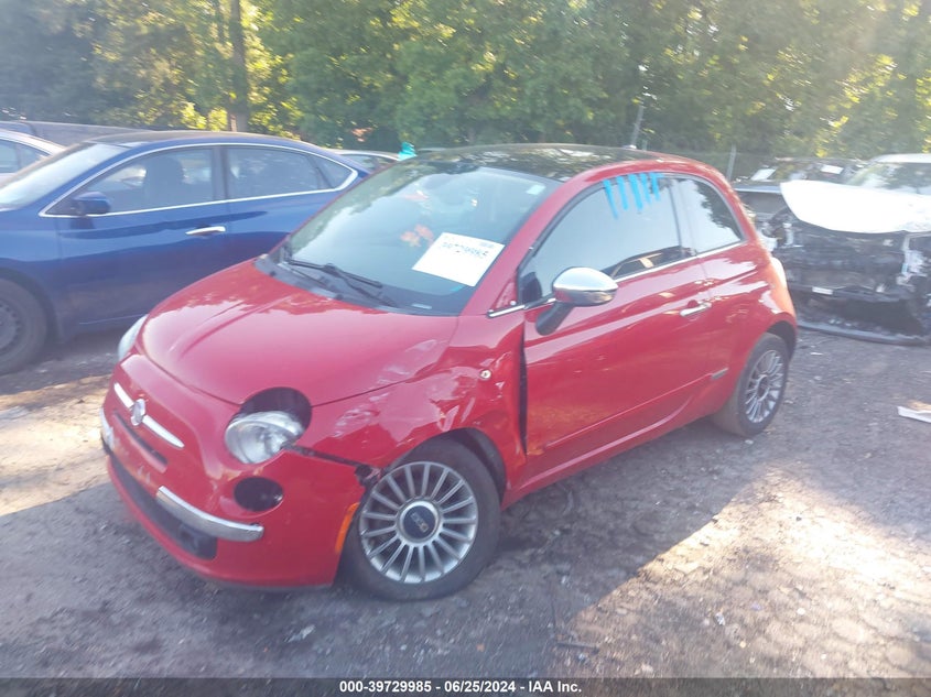 2013 Fiat 500 Lounge VIN: 3C3CFFCR4DT562957 Lot: 39729985