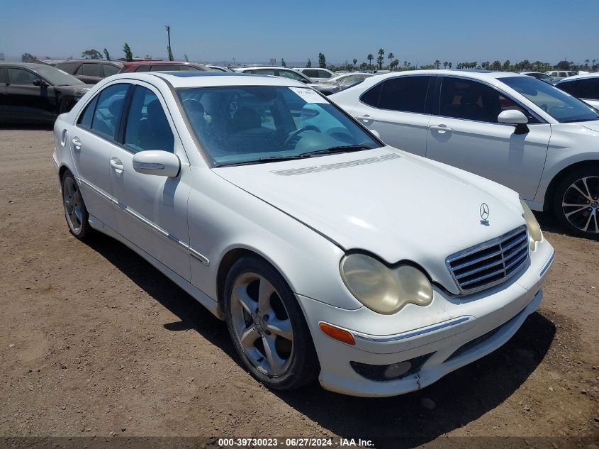 2005 Mercedes-Benz C 230 Kompressor Sport VIN: WDBRF40J55F582802 Lot: 39730023