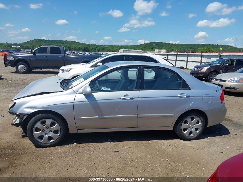 2007 Kia Spectra Ex VIN: KNAFE121675445697 Lot: 39730038