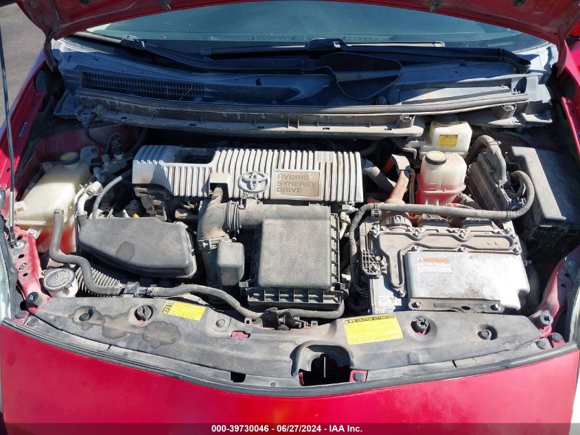 2010 Toyota Prius Ii VIN: JTDKN3DU8A5206843 Lot: 39730046