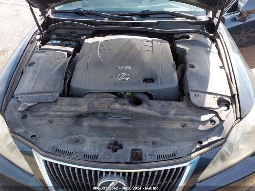 2009 Lexus Is 250 VIN: JTHBK262895106430 Lot: 39730062