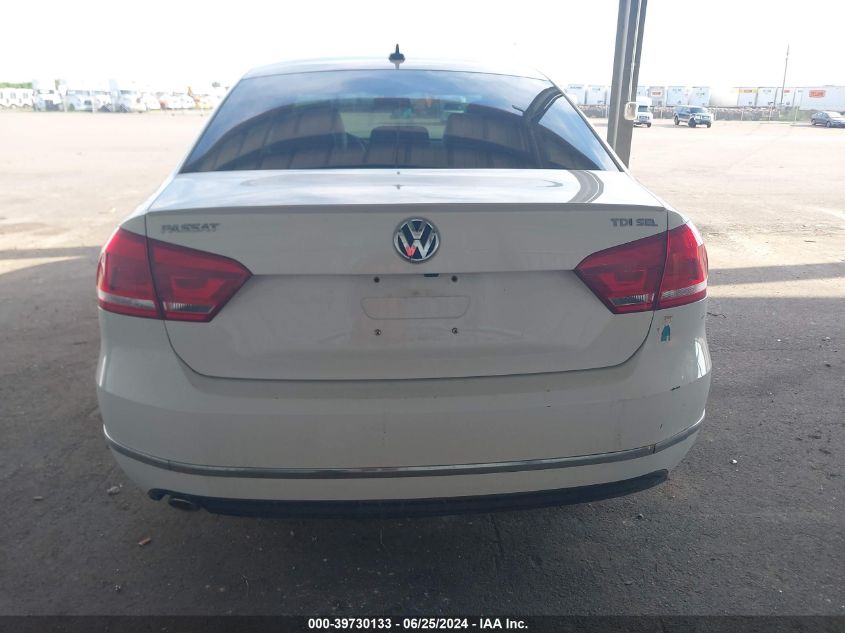 1VWCN7A30EC004763 2014 Volkswagen Passat 2.0L Tdi Sel Premium