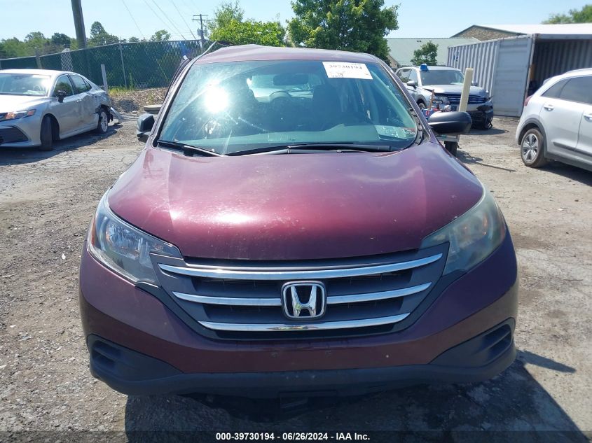 2014 Honda Cr-V Lx VIN: 5J6RM4H36EL100427 Lot: 39730194