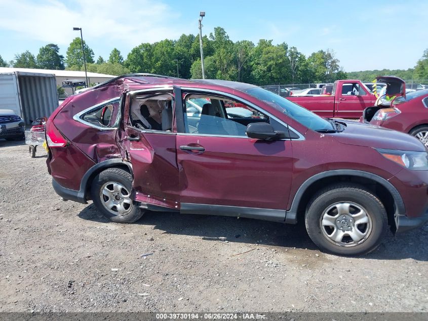 2014 Honda Cr-V Lx VIN: 5J6RM4H36EL100427 Lot: 39730194