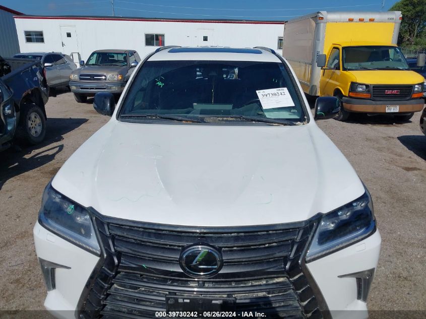 2021 Lexus Lx 570 Three-Row VIN: JTJDY7AX2M4337778 Lot: 39730242