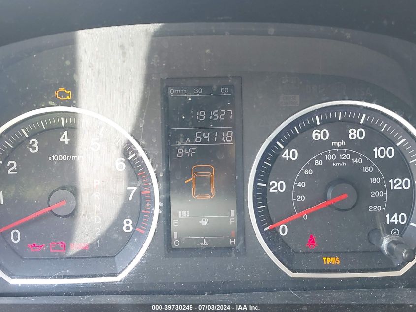 2007 Honda Cr-V Ex-L VIN: JHLRE48747C062658 Lot: 39730249