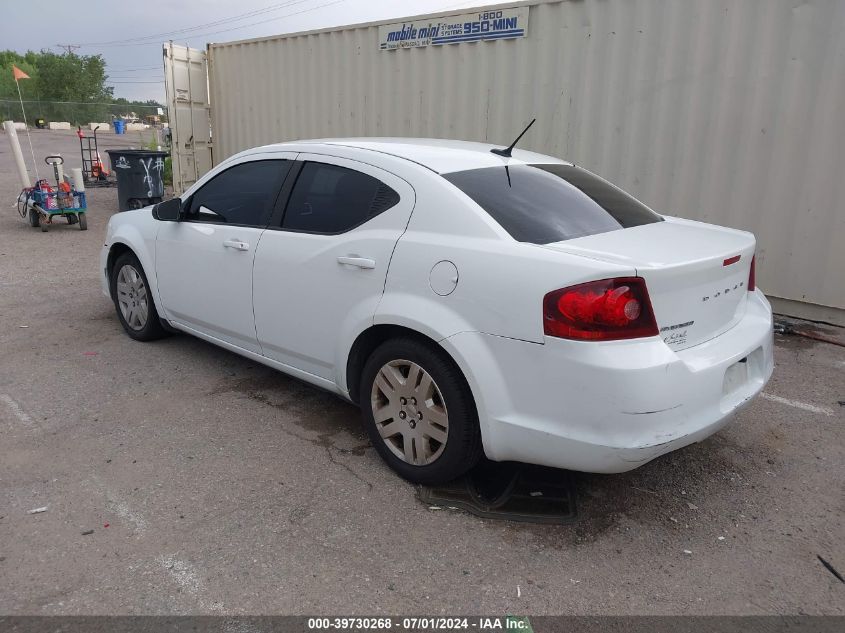 1C3CDZAB3EN165965 2014 Dodge Avenger Se