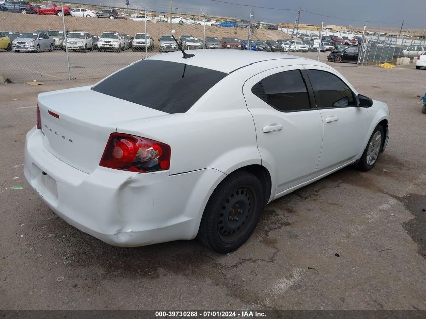 1C3CDZAB3EN165965 2014 Dodge Avenger Se