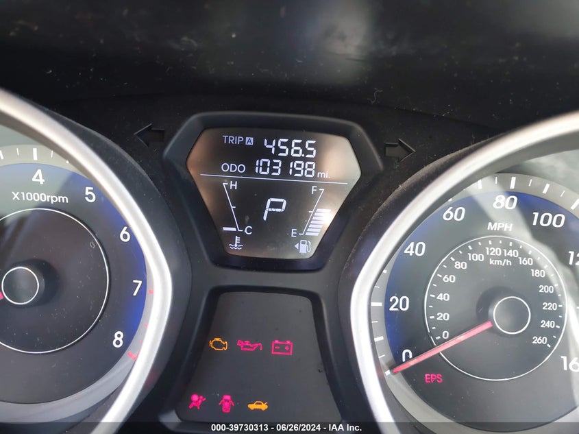 2013 Hyundai Elantra Gls VIN: KMHDH4AE0DU853343 Lot: 39730313