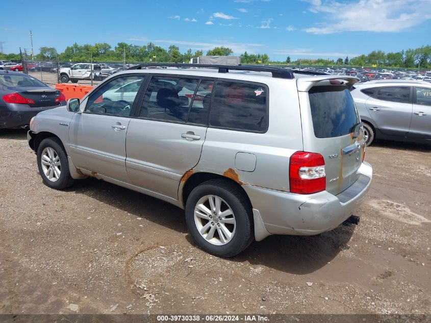 JTEEW21A670039298 2007 Toyota Highlander Hybrid Limited V6