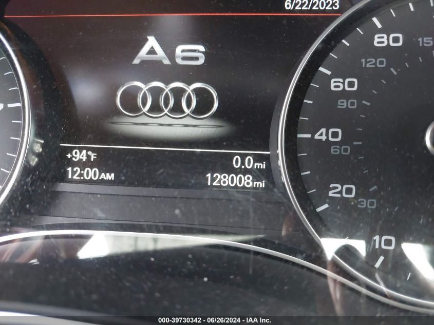 2014 Audi A6 2.0T Premium VIN: WAUDFAFC6EN123140 Lot: 39730342