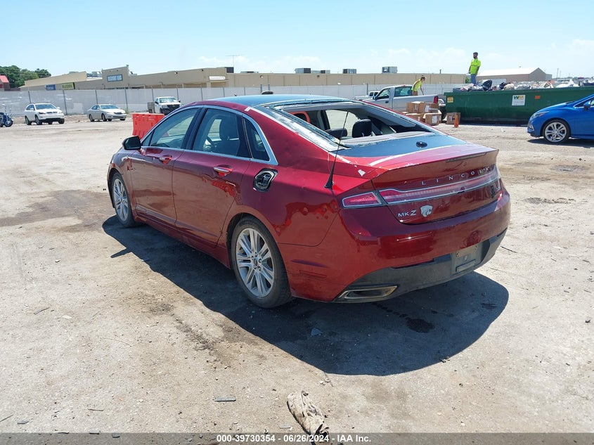 2014 LINCOLN MKZ HYBRID VIN: 3LN6L2LU6ER803877