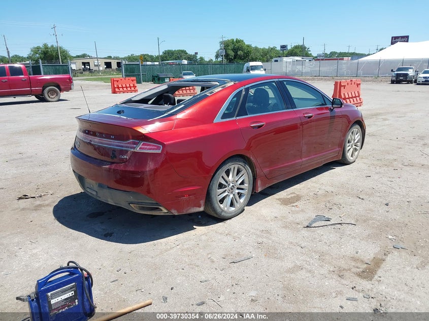 2014 LINCOLN MKZ HYBRID VIN: 3LN6L2LU6ER803877