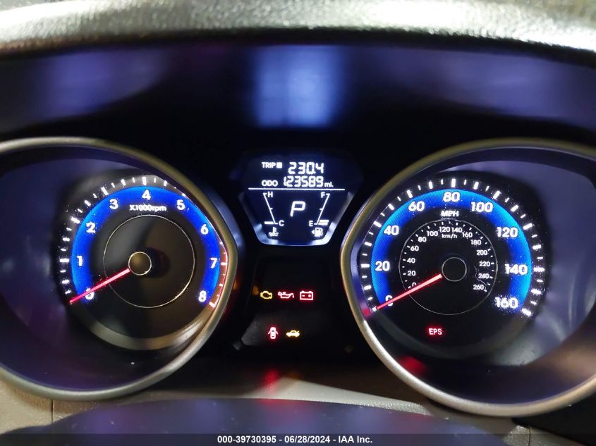 2012 Hyundai Elantra Gls (Ulsan Plant) VIN: KMHDH4AE9CU341160 Lot: 39730395