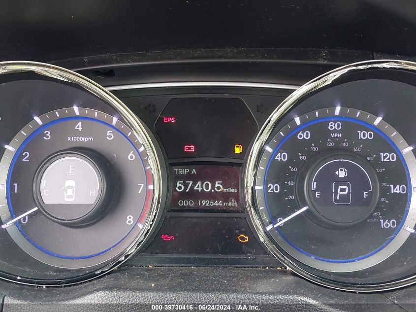 2013 Hyundai Sonata Gls VIN: 5NPEB4AC0DH654070 Lot: 39730416