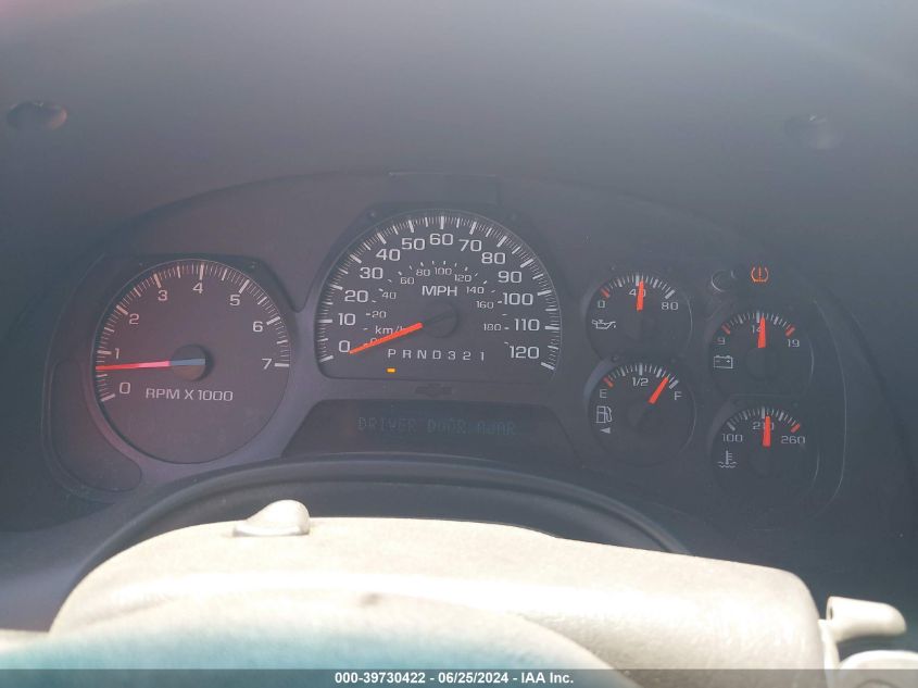 2007 Chevrolet Trailblazer Lt VIN: 1GNDT13SX72229562 Lot: 39730422