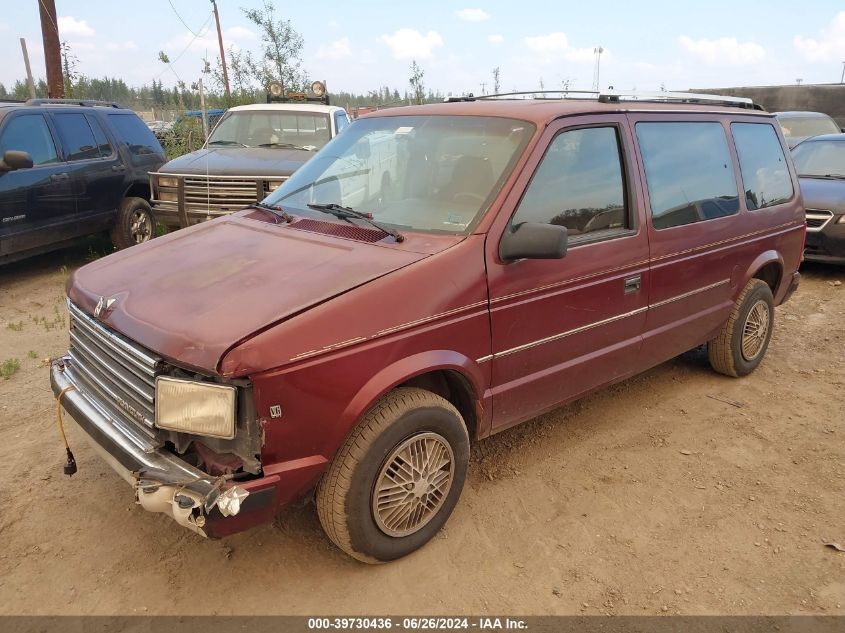 1987 Plymouth Voyager Se VIN: 2P4FH4133HR370150 Lot: 39730436