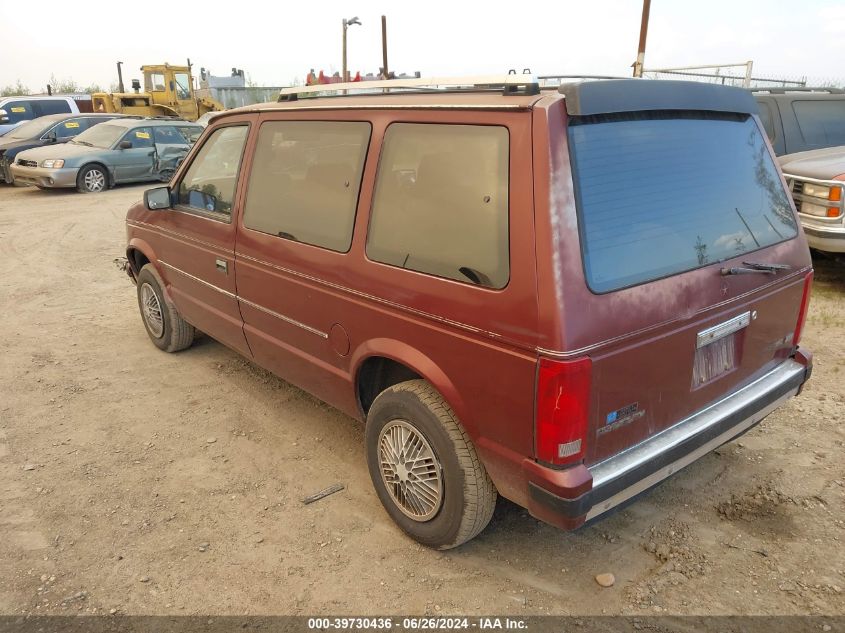 1987 Plymouth Voyager Se VIN: 2P4FH4133HR370150 Lot: 39730436