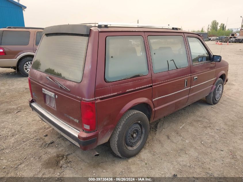 2P4FH4133HR370150 1987 Plymouth Voyager Se