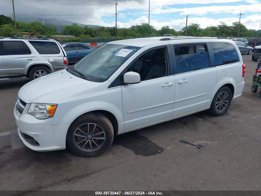 VIN 2C4RDGCG2HR761076 2017 DODGE GRAND CARAVAN SXT