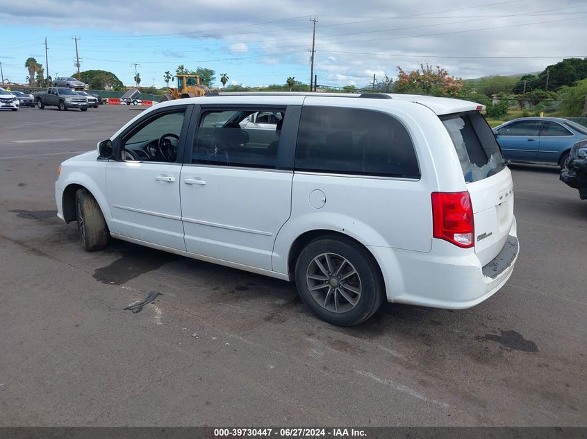 VIN 2C4RDGCG2HR761076 2017 DODGE GRAND CARAVAN SXT
