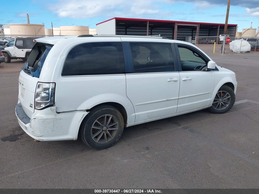 VIN 2C4RDGCG2HR761076 2017 DODGE GRAND CARAVAN SXT