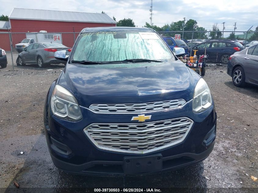 2016 Chevrolet Equinox Ls VIN: 2GNFLEEK3G6340339 Lot: 39730503