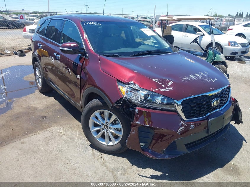 2019 Kia Sorento 3.3L Lx VIN: 5XYPGDA56KG484703 Lot: 39730509