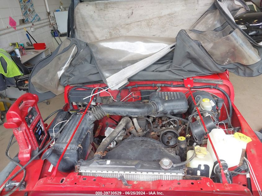 1997 Jeep Wrangler Se VIN: 1J4FY29P4VP424000 Lot: 39730529