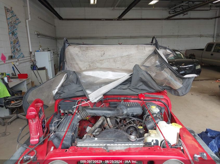 1997 Jeep Wrangler Se VIN: 1J4FY29P4VP424000 Lot: 39730529