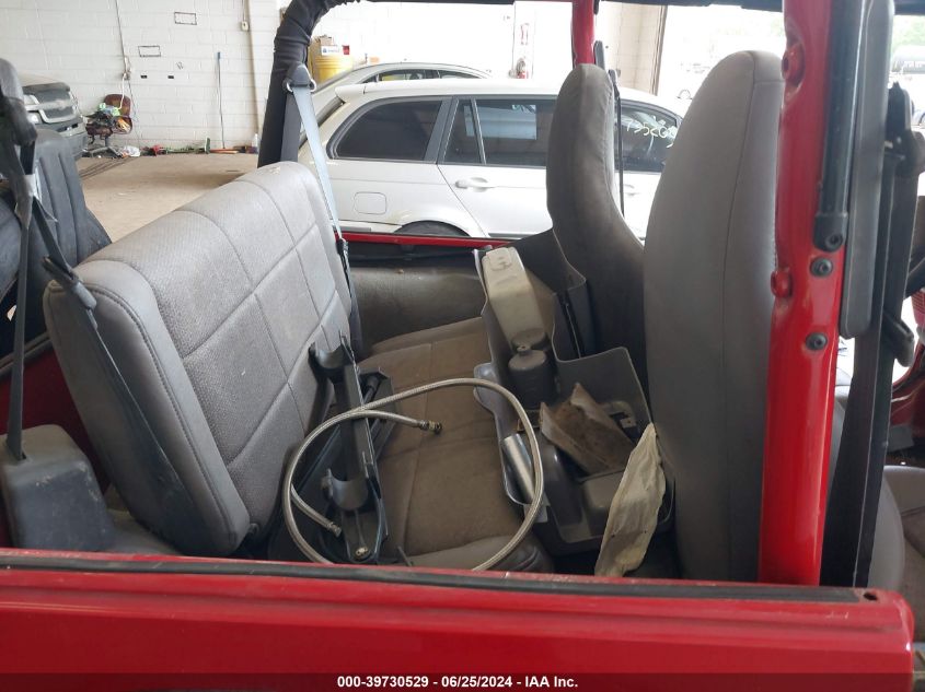 1997 Jeep Wrangler Se VIN: 1J4FY29P4VP424000 Lot: 39730529