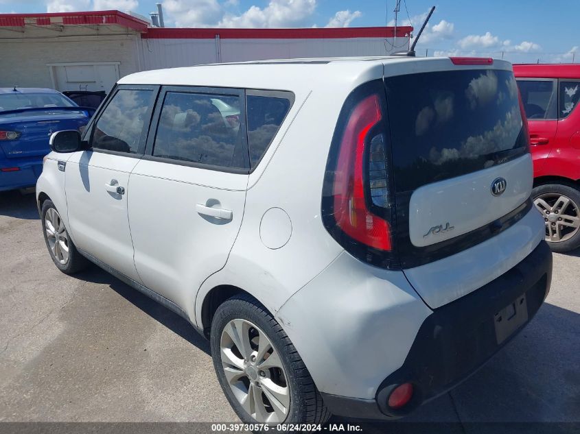 2016 Kia Soul + VIN: KNDJP3A53G7247252 Lot: 39730576