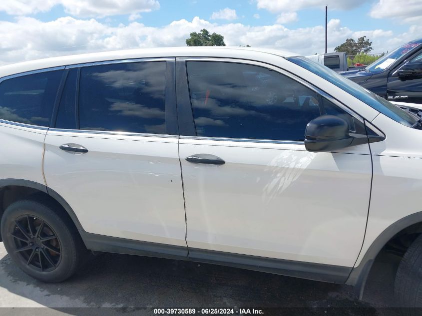 2018 Honda Pilot Lx VIN: 5FNYF5H13JB028633 Lot: 39730589