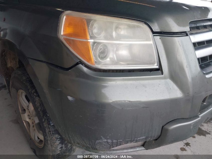 2007 Honda Pilot Ex-L VIN: 5FNYF28697B045794 Lot: 39730709