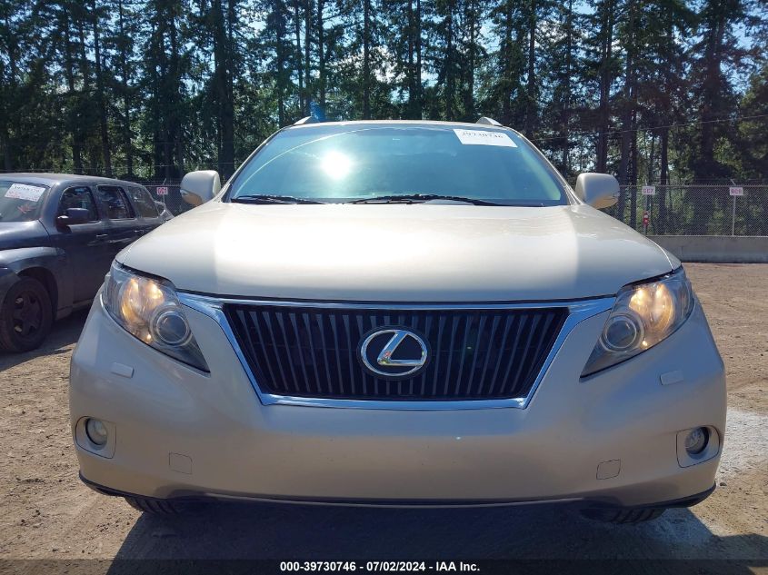 2012 Lexus Rx 350 VIN: 2T2BK1BA8CC145873 Lot: 39730746