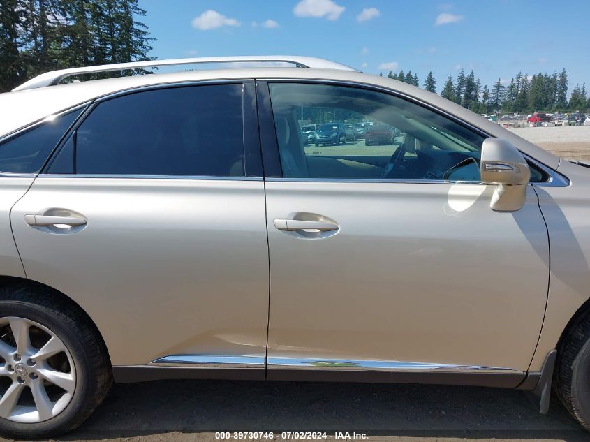 2012 Lexus Rx 350 VIN: 2T2BK1BA8CC145873 Lot: 39730746