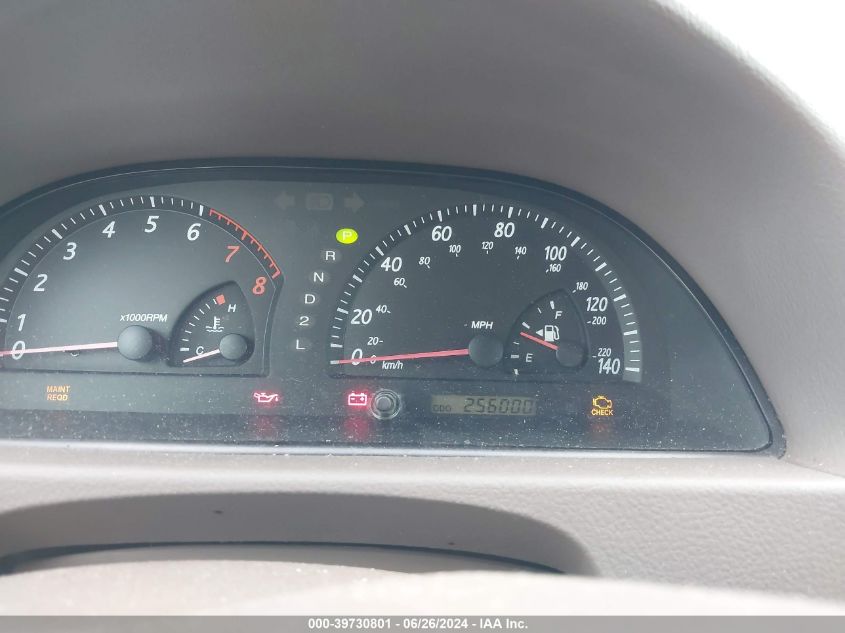 2004 Toyota Camry Le/Xle/Se VIN: 4T1BE32K24U329514 Lot: 39730801