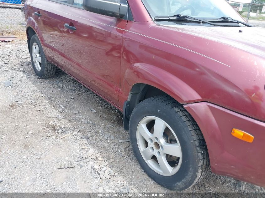 2005 Hyundai Tucson Gl VIN: KM8JM12B05U212891 Lot: 39730820